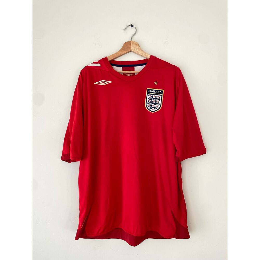 2006-2008 Umbro England National Soccer Team Red Jersey